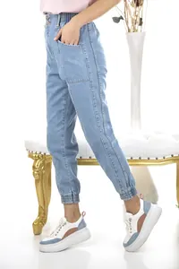 Açık Mavi Jogger Jean