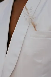 Beyaz Klasik Blazer