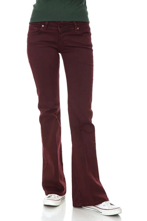 Bordo İspanyol Paça Jean