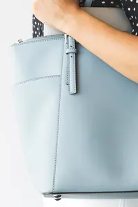 Buz Mavisi Shopper Çanta