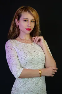 Ekru Dantel Uzun Kollu Elbise