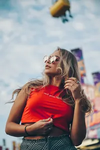 Kırmızı Crop Bluz