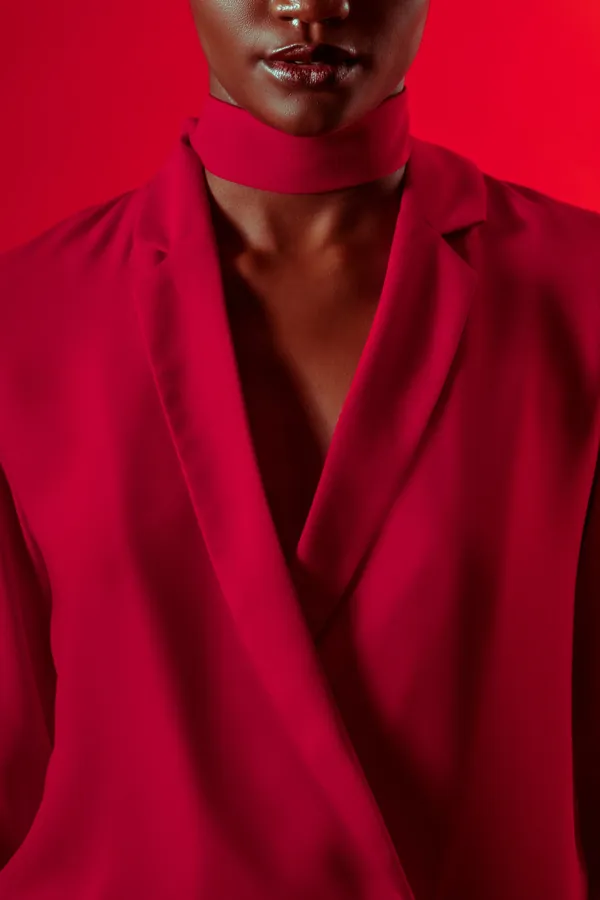 Kırmızı Kruvaze Blazer