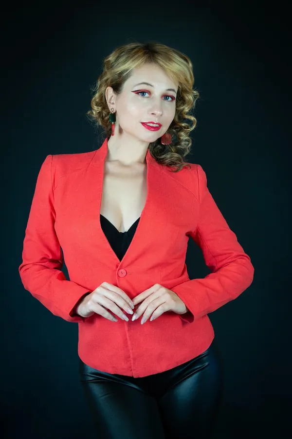 Mercan Kırmızısı Blazer