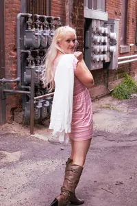 Pembe Çizgili Tişört Elbise