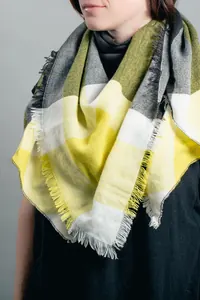 Sarı Ekose Şal